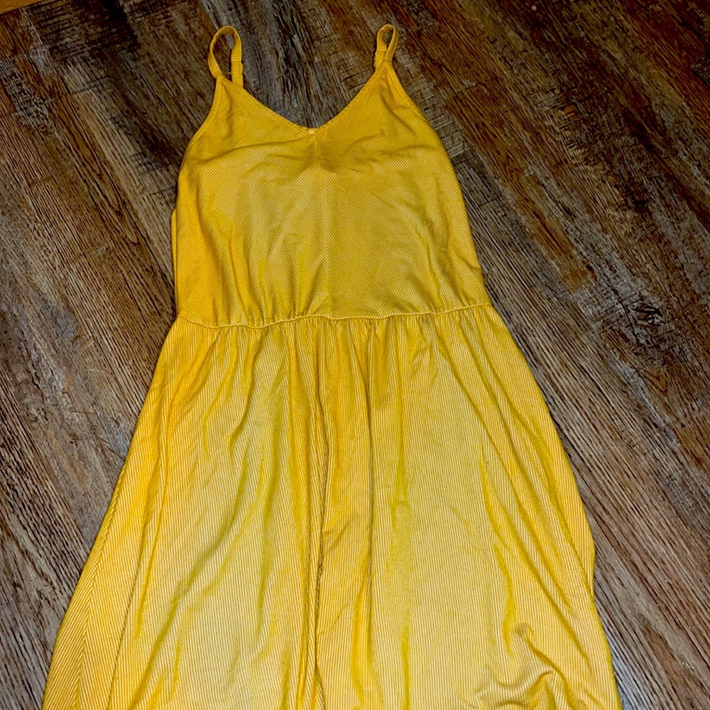 Yellow Striped Dress